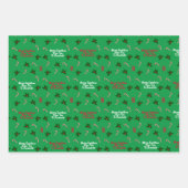 Personalisiertes Foto individuelle Name Frohe Weih Geschenkpapier Set (Vorderseite 2)