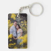 Personalisiertes Foto instagram Collage Schlüssela Schlüsselanhänger (Rückseite)
