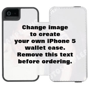 Personalisiertes Foto iPhone 5 Geldbeutel. Incipio Watson™ iPhone 5 Geldbörsen Hülle