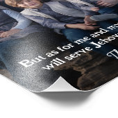 Personalisiertes Foto Joshua 24:15 (Ecke)
