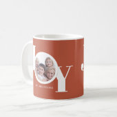 Personalisiertes Foto Joy Rust Kaffeetasse (Vorderseite Links)