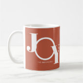 Personalisiertes Foto Joy Rust Kaffeetasse (Links)