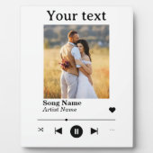 Personalisiertes Foto Jubiläum Song Fotoplatte (Vorderseite)