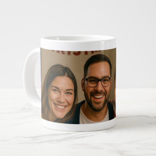 Personalisiertes Foto Jumbo-Tasse (Vorderseite Links)