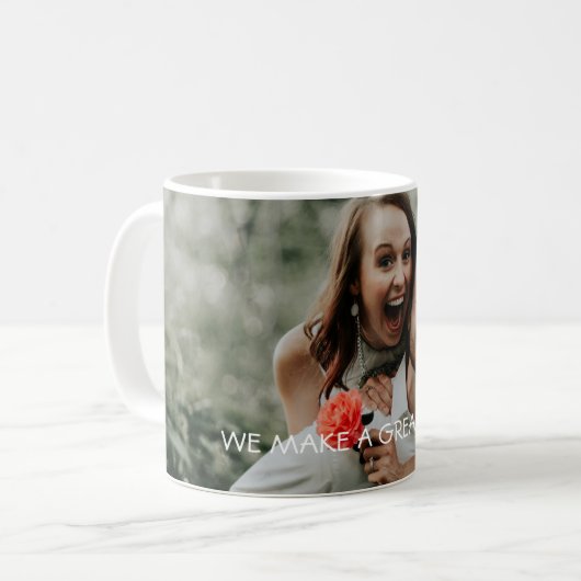 Personalisiertes Foto Kaffee Tasse (Vorderseite Links)