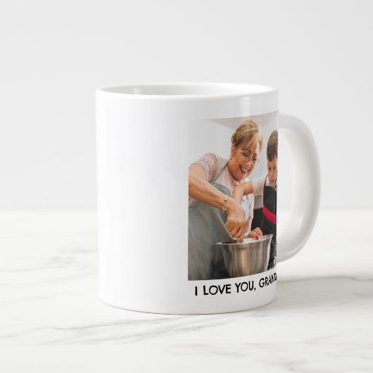 Personalisiertes Foto Kaffeepause - Das perfekte G Jumbo-Tasse (Vorderseite Rechts)