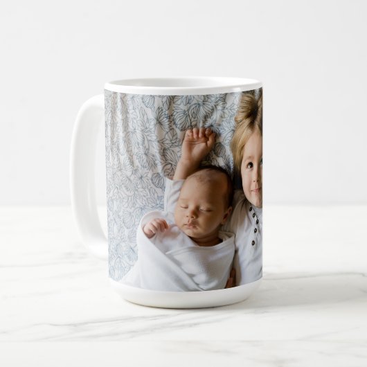 Personalisiertes Foto Kaffeetasse (Vorderseite Links)