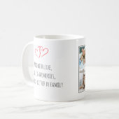 Personalisiertes Foto Kaffeetext Tasse (Vorderseite Links)
