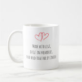 Personalisiertes Foto Kaffeetext Tasse (Links)