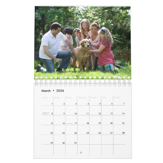 Personalisiertes Foto Kalender (Mär 2026)
