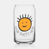 Personalisiertes Foto kann Glass 16oz formen Dosenglas (Vorderseite)