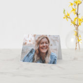 Personalisiertes Foto Karte (Gelbe Blume)