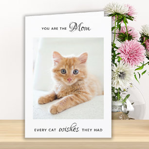 Personalisiertes Foto Katze Mama Muttertag Feiertagskarte
