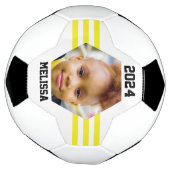 Personalisiertes Foto Keepake Gelbe Streifen Fußball (Gedreht)