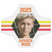 Personalisiertes Foto Keepake Regenbogenstreifen Fußball (Flach)