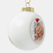 Personalisiertes Foto Keramik Kugel-Ornament (Links)