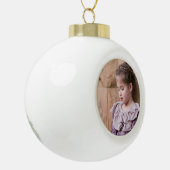 Personalisiertes Foto Keramik Kugel-Ornament (Links)