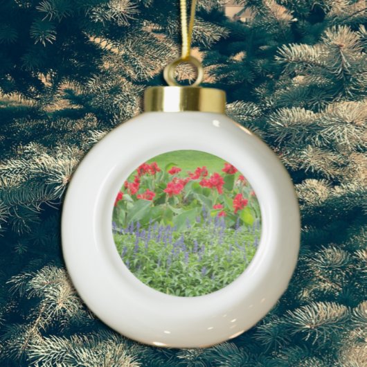 Personalisiertes Foto Keramik Kugel-Ornament