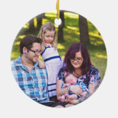 Personalisiertes Foto Keramik Ornament (Hinten)