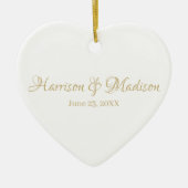 Personalisiertes Foto Keramik Ornament (Vorne)