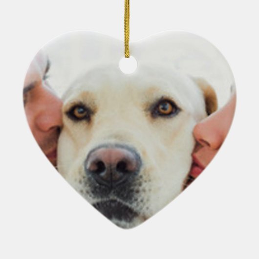 Personalisiertes Foto Keramik Ornament (Hinten)