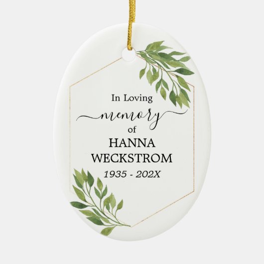 Personalisiertes Foto Keramik Ornament (Vorne)