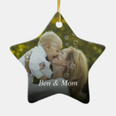 Personalisiertes Foto Keramik Ornament (Hinten)