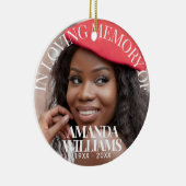 Personalisiertes Foto Keramik Ornament (Rechts)