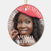 Personalisiertes Foto Keramik Ornament (Links)