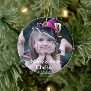 Personalisiertes Foto Keramik Ornament