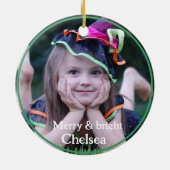 Personalisiertes Foto Keramik Ornament (Hinten)