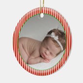 Personalisiertes Foto Keramik Ornament (Links)