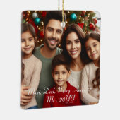 Personalisiertes Foto Keramikornament (Rechts)