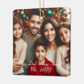 Personalisiertes Foto Keramikornament (Links)