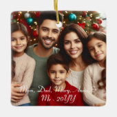 Personalisiertes Foto Keramikornament (Vorderseite)