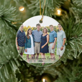 Personalisiertes Foto Keramikornament