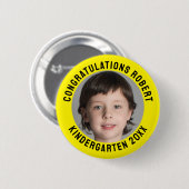 Personalisiertes Foto Kindergarten Button (Vorne & Hinten)
