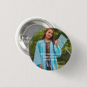 Personalisiertes Foto Klassentreffen High School C Button