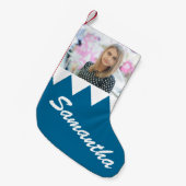 Personalisiertes Foto Kleiner Weihnachtsstrumpf (Vorderansicht (hängend))