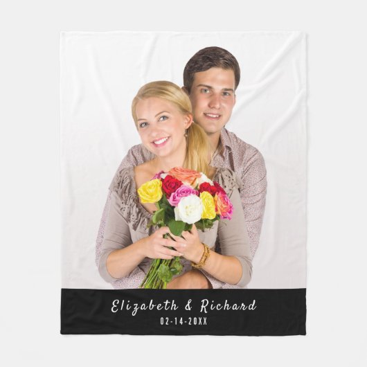 Personalisiertes Foto kombiniert benutzerdefiniert Fleecedecke (Vorderseite)
