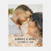 Personalisiertes Foto Komfortables Blumenbeet Warm Fleecedecke (Vorderseite)