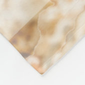 Personalisiertes Foto Komfortables Blumenbeet Warm Fleecedecke (Ecke)