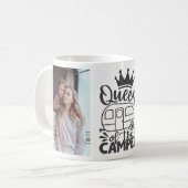 Personalisiertes Foto Königin des Camper-Preises Kaffeetasse (Vorderseite Links)