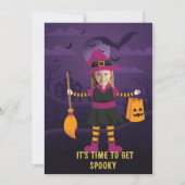 Personalisiertes Foto Kostüm Party Halloween Kinde Einladung (Vorderseite)