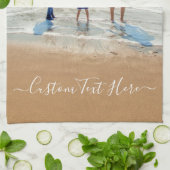 Personalisiertes Foto Küchentuch mit Text (Gefaltet)