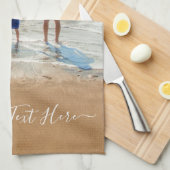 Personalisiertes Foto Küchentuch mit Text (Viertel Falte)