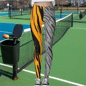 Personalisiertes Foto Leopard Wildkatzen Tier Leggings