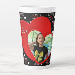 Personalisiertes Foto Lieb dich  Milchtasse
