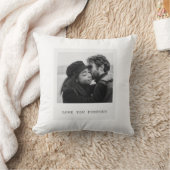 Personalisiertes Foto – Liebe dich für immer Kissen (Decke)
