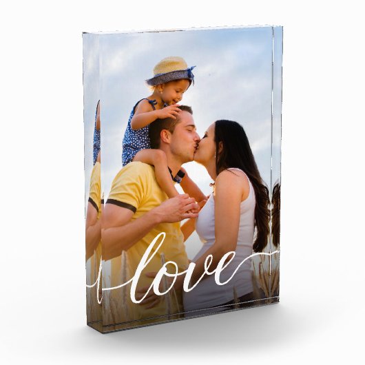 Personalisiertes Foto-Liebe Fotoblock (Links)